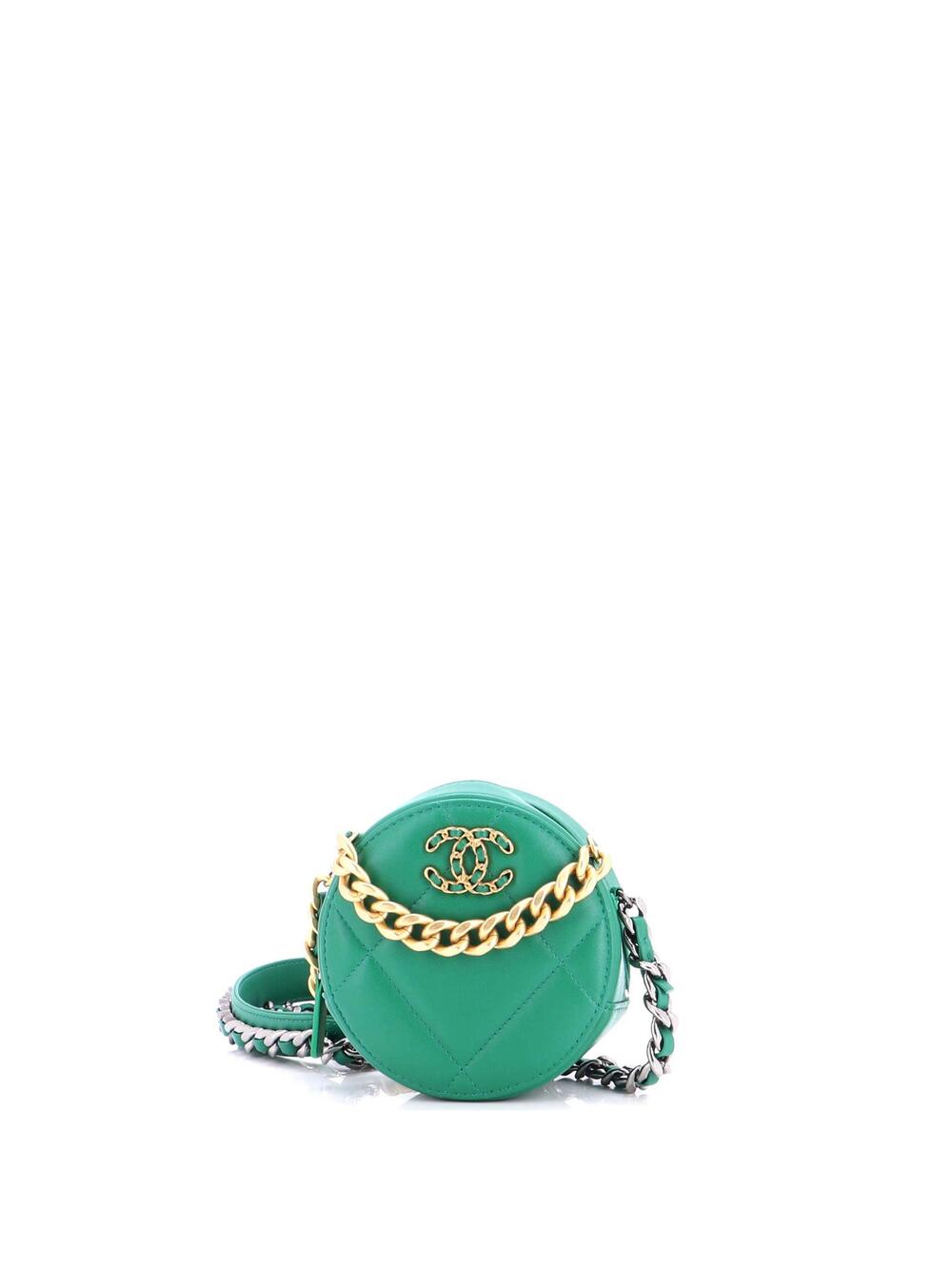 Chanel 19 Round Clutch With Chain #289076C25B